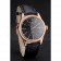 Swiss Rolex Cellini Date Black Dial Rose Gold Markings Rose Gold Case Black Leather Strap