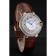 Swiss Cartier Ballon Bleu 46 MM Diamond Dial  Diamond Case Brown Leather Bracelet 1453895