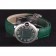 Cartier Ballon Bleu Silver Bezel with Green Dial and Green Leather Band   621553