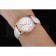 Omega DeVille Prestige White Dial Gold Diamond Case White Leather Bracelet  1454122