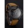 Swiss Panerai Luminor Ceramica Flyback Chronograph Black Dial Black Case Brown Leather Strap