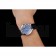Cartier Ballon Bleu Silver Bezel with Dark Blue Dial and Dark Blue Leather Band   621555