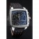Tag Heuer Monaco Mikrograph Black Leather Strap Black Dial 7923