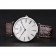 Swiss Longines Grande Classique White Dial Roman Numerals Stainless Steel Case Brown Leather Strap