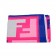 Fendi Logo Monster Fuchsia Blue Scarf 621718