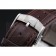 Piaget Emperador Limited Edition White Dial Engraved Silver Case Brown Leather Bracelet  1454138