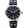IWC Pilot 7 Day Black Dial Black Leather Bracelet