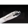 MontBlanc Slim Silver Rim White Enamel Ballpoint Pen With MB Engraved Silver Cap