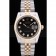 Rolex Datejust Black Dial Diamonds Ribbed Bezel 7453