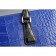 Prada Saffiano Crocodile Leather Black And Blue Bag