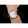 Patek Philippe Chronograph White Guilloche Dial Stainless Steel Case Brown Leather Strap