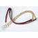 Burberry House Check And Dark Red Leather Wallet On Chain 18927030