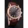 Patek Philippe Chronograph Black Dial Rose Gold Case Brown Leather Strap