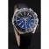 Omega Seamaster Aqua Terra Chrono GMT Black Dial Black Leather Bracelet  622535