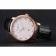 Patek Philippe Calatrava Date White Dial Rose Gold Case Black Leather Strap