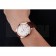 Swiss Omega DeVille Tresor White Dial Gold Case Brown Leather Strap  622846
