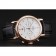 Omega Seamaster Vintage Chronograph White Dial Rose Gold Case Black Leather Strap