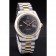 Rolex Datejust Grey Dial Gold Ribbed Bezel 7479