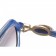 Cartier Double C Decor Black And Blue Sunglasses  308252