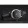 Patek Philippe Calatrava Black Dial Diamond Hour Marks Double Ribbed Bezel Stainless Steel Case Black Leather Strap
