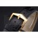 Swiss Patek Philippe Complications Openworked Dial Gold Case Black Leather Strap