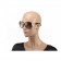 Hermes Oversized Round Frame Beige Sunglasses 308098