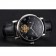 Patek Philippe Complications Moonphase Tourbillon Black Dial Stainless Steel Case Black Leather Strap
