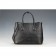 Prada Double Tote Ostrich Leather Bag Black