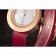 Hermes Classic MOP Dial Magenta Leather Bracelet 801388