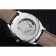 Cartier Drive De Cartier White Dial Silver Case Black Leather Bracelet 1454209