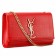 Saint Laurent Medium Monogram Satchel Red