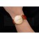 Swiss Rolex Cellini Gold Dial Blue Markings Gold Case Light Brown Leather Strap