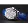 Cartier Tortue Large Date White Dial Stainless Steel Case Blue Leather Strap