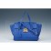 Salvatore Ferragamo Embossed Blue Leather Tote Bag 18927376