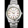 Swiss Rolex Milgauss White Dial Orange Markings Stainless Steel Case And Bracelet