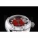 Rolex Datejust Polished Stainless Steel Two Tone Red Dial