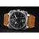 Bell and Ross BR 03-94 Black Dial Silver Case Brown Leather Strap