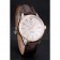 Swiss Tag Heuer Carrera Calibre 5 White Dial Rose Gold Case Brown Leather Strap