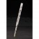 MontBlanc Silver Vertical Grooved Cutwork Slim Ballpoint Pen With MB Engraving