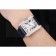 Cartier Tank Anglaise 36mm White Dial Diamonds Steel Case Blue Leather Bracelet