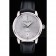 Patek Philippe Swiss Calatrava Polished Bezel Grey Dial Black Leather Strap 7659