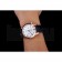 Omega Chronograph White Dial Rose Gold Case Blue Leather Strap