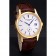 Patek Philippe Calatrava White Dial Gold Case Brown Leather Strap  622844