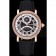 Cartier Rotonde Black And White Dial Gold Case With Jewels Black Leather Strap  622758
