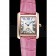 Cartier Tank MC Gold Case White Dial Pink Leather Strap  622176