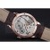 Patek Philippe Geneve Two Dial Rose Dial Rose Gold Bezel Brown Leather Band  622149