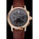 Swiss Patek Philippe 5170J Chronograph Black Dial Rose Gold Case Brown Leather Strap