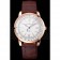 Swiss Girard-Perregaux 1966 Automatic White Dial Gold Case Brown Leather Strap