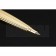 Christian Dior Vertically Grooved Gold Ballpoint Pen  622747