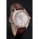 Omega Globemaster Silver Dial Rose Gold Bezel Stainless Steel Case Brown Leather Strap